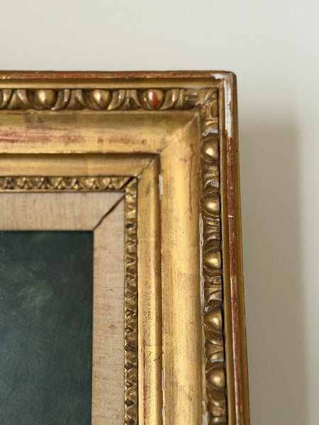 0432 19th Century Yellow Roses Still Life Oil on Board Painting