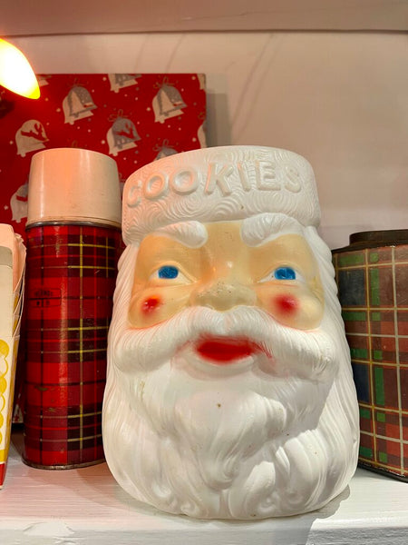 JFV ~ Vintage Santa Head Cookie Jar