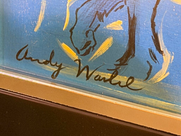 Andy Warhol Original Gouache On Paper Schnauzers Signed