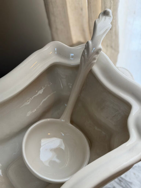 1008 3pc vintage ironstone soup tureen