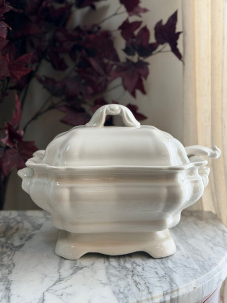 1008 3pc vintage ironstone soup tureen