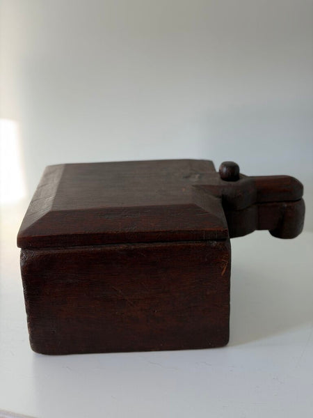 0205 Antique Wooden Spice Box