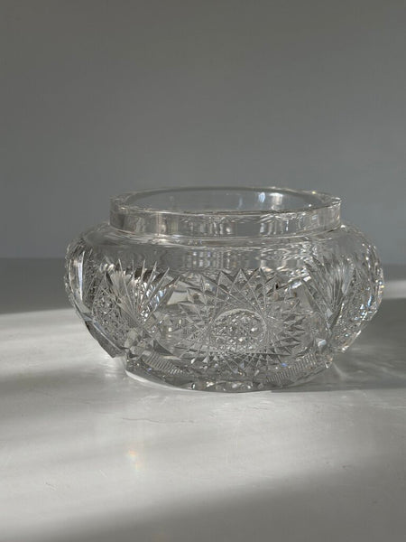 1029 19th Century Crystal Wilcox Meridan Bowl