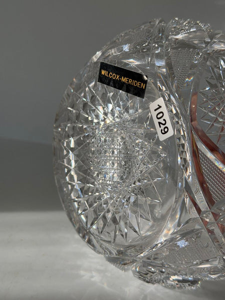 1029 19th Century Crystal Wilcox Meridan Bowl