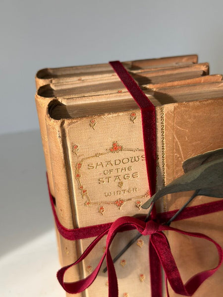 1040 1892 Set of 3 Gilt Cloth Books-English (as-is)