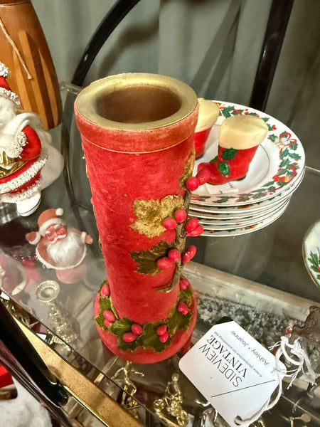 Vintage Felt Candle Holder