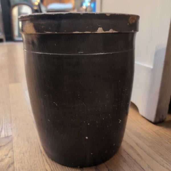 Pretty Vintage Brown Glazed 2 Gallon Stoneware Crock