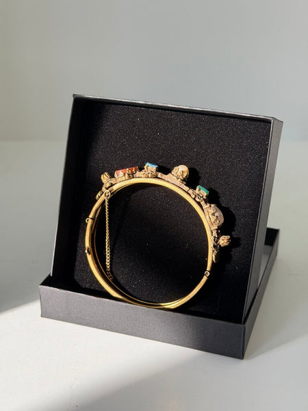 1251 Victorian Revival Multi-Stone Bracelet (as-is)