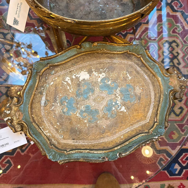 green florentine tray