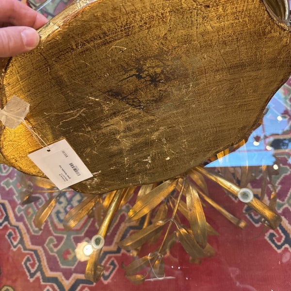 green florentine tray