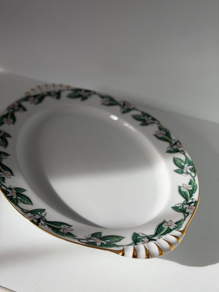 1264 Oval Porcelain Orange Blossom Platter