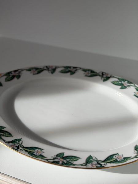 1264 Oval Porcelain Orange Blossom Platter
