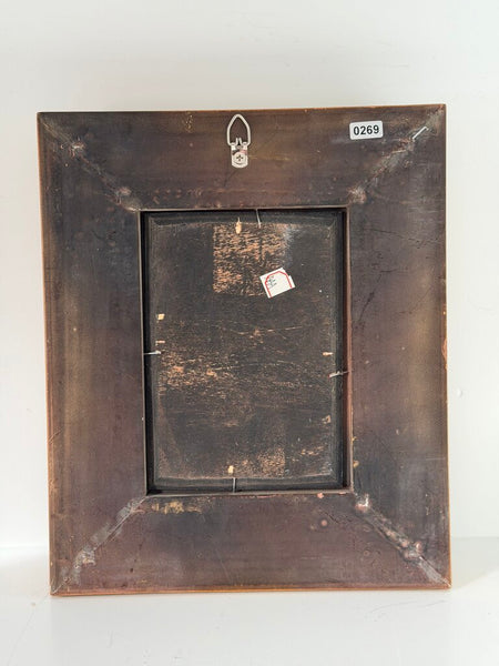 0269 Vintage Portrait Girl w/ Violin Painting