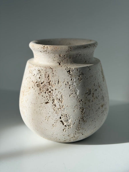 1265 Travertine Vase