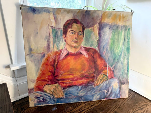 Male Portrait with Rips W2025