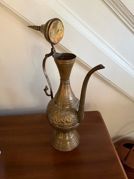 17" Brass Tea Pot W2033