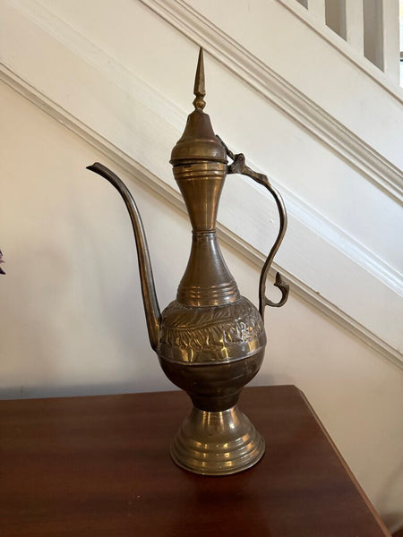 17" Brass Tea Pot W2033
