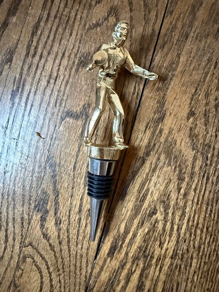 Ping Pong Trophy Man Wine Stopper W1956