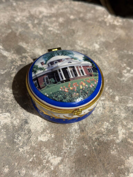 1281 Building Enamel Trinket Box