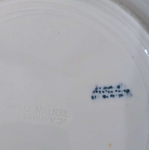 Antique Scammel Trenton B&W Plate 9" - EACH