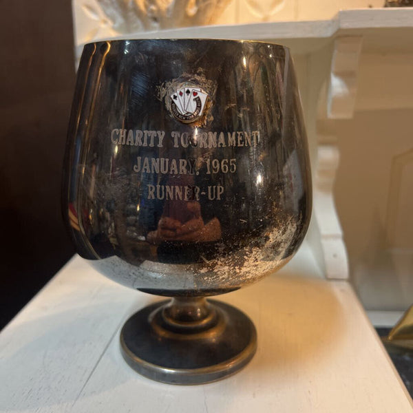 Vintage 1965 bridge tournament trophy