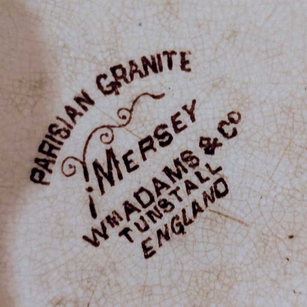 Antique Mersey Brown Transferware Platter England 13x10