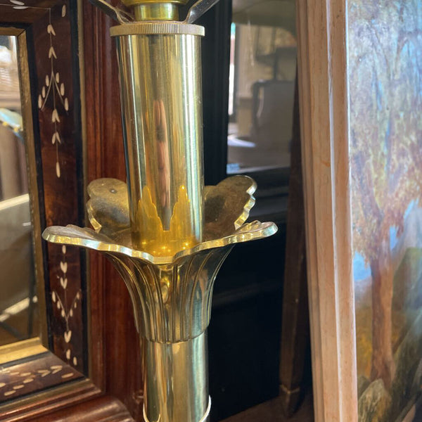 Moxie - Stiffel Brass Tulip Lotus Lily Pad Lamp - Works - 20.5"