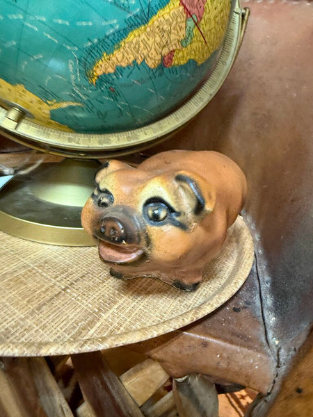 Heavy Chalkware Pig 4.5"x 8" W2078