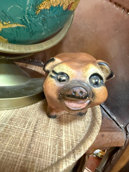 Heavy Chalkware Pig 4.5"x 8" W2078