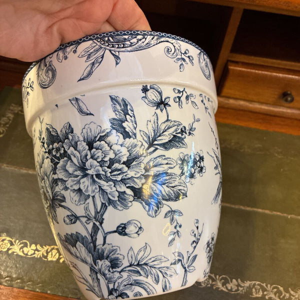Ceramic Blue and White Planter