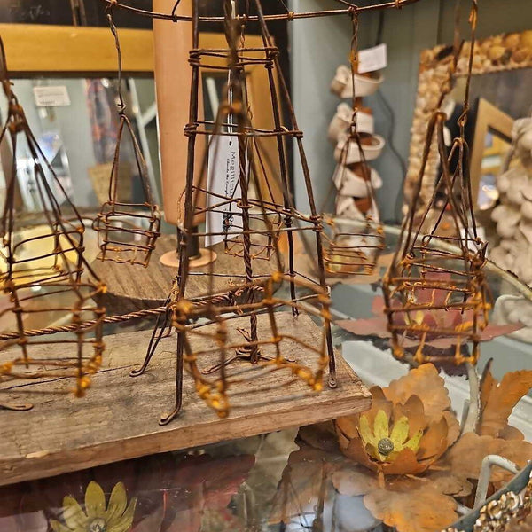 Folk art wire carnival swing