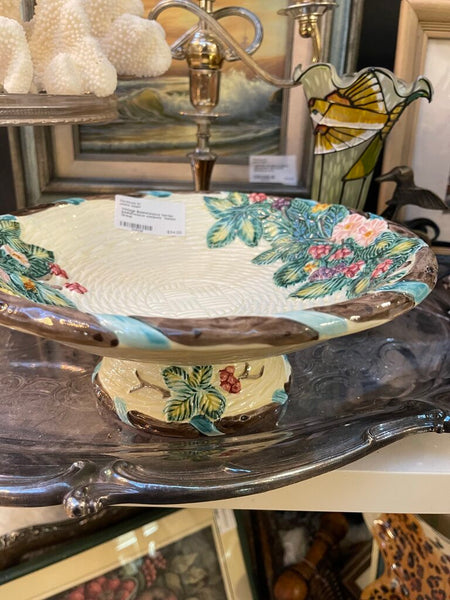 Vintage Basketweave berries basketweave compote Haldon Group