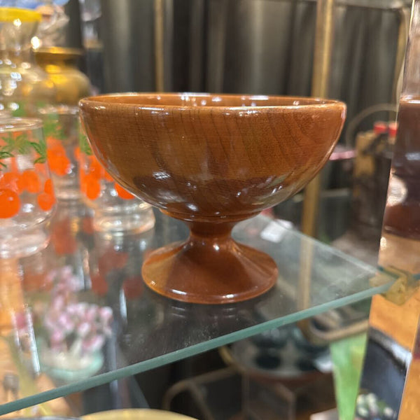Pedestal Wood Bowl W2095
