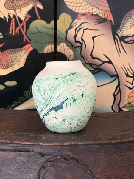 D-Nemadji 5 wide x 5.5 tall blue and green