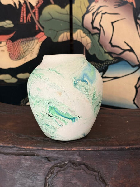 D-Nemadji 5 wide x 5.5 tall blue and green