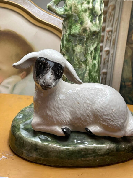 Sheep lamp with shade as is