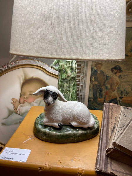 Sheep lamp with shade as is