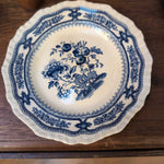 Small Vintage Blue and White English Plate