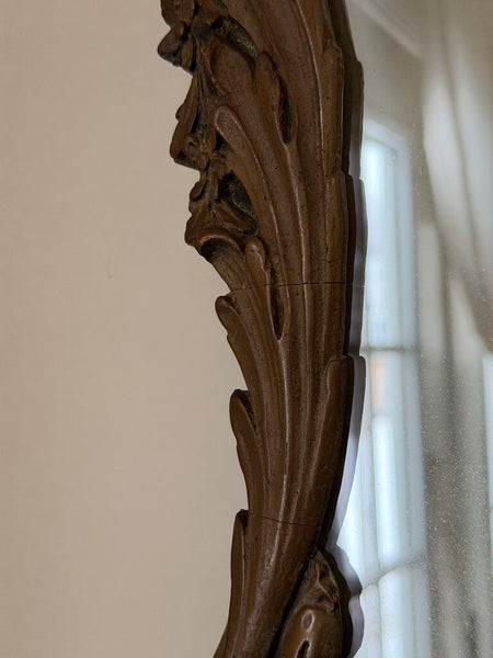 0038 Victorian Mirrored Pair of Wall Shelves (as-is)