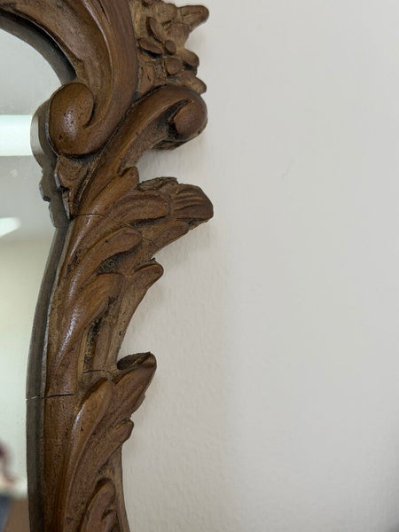 0038 Victorian Mirrored Pair of Wall Shelves (as-is)