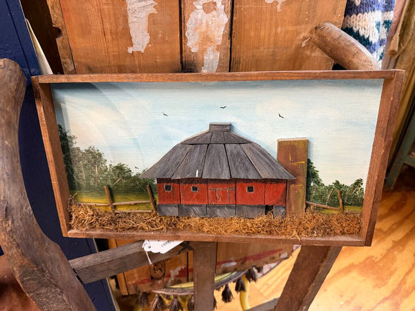 Historical Fox Valley Art wooden wall hanging