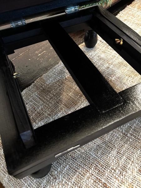 Victorian Trading Floral Tapestry Folding Footrest 12sq