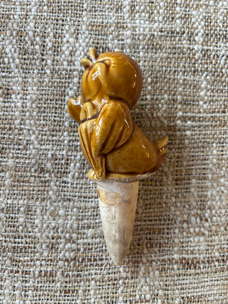 Vintage Planter Watering Chick Figurine