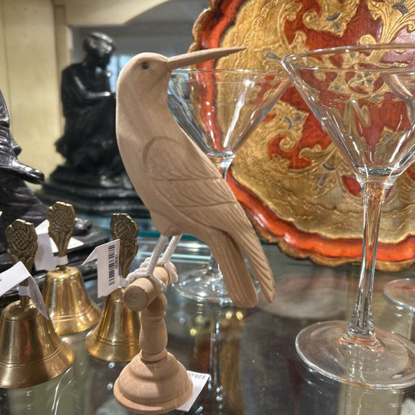 HAND CARVED BIRD 7"