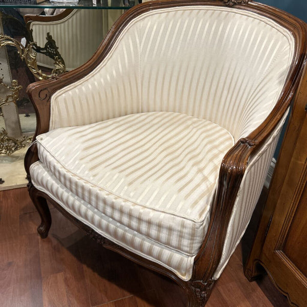 LOUIS XVI CHAIR REUPHOLSTERED