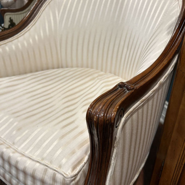 LOUIS XVI CHAIR REUPHOLSTERED