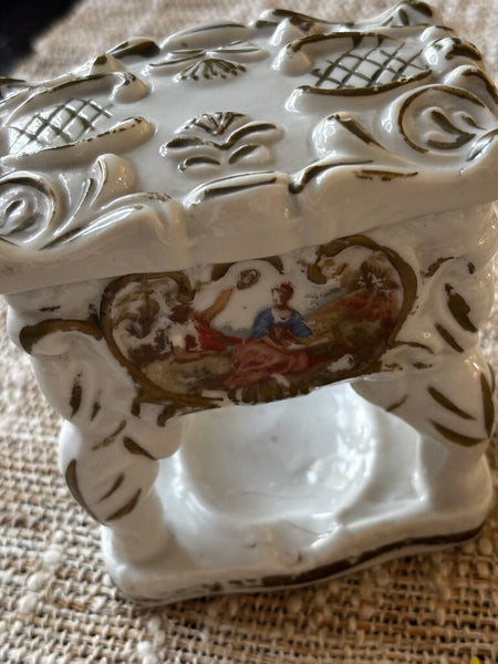 Vintage Cigarette Holder/Trinket Dish with Bottom Ashtray