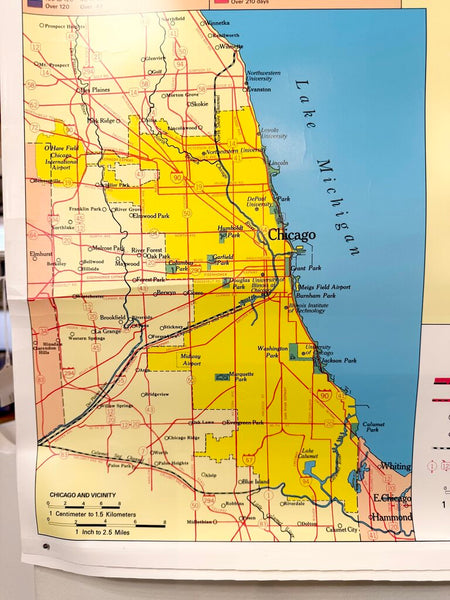 JFV ~ Vintage Illinois School Map