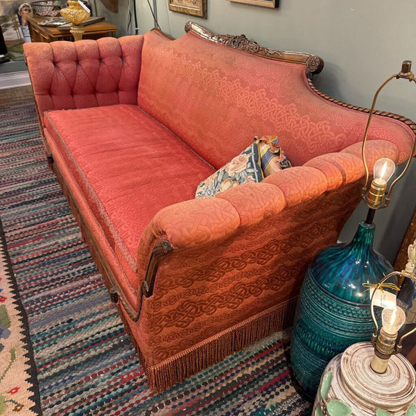 Duncan Phyfe sofa with fringe 88" x 36" x 36" in store pick up only