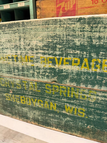 JFV ~ Vintage Springtime Beverage Crate